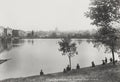 London Hampstead Heath St Stephen's Church Fishing Pond View Vtg. Photo 19thC.