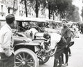 WW1 French Mechanics Tune Military Cars Soldiers Street Vtg. Photo