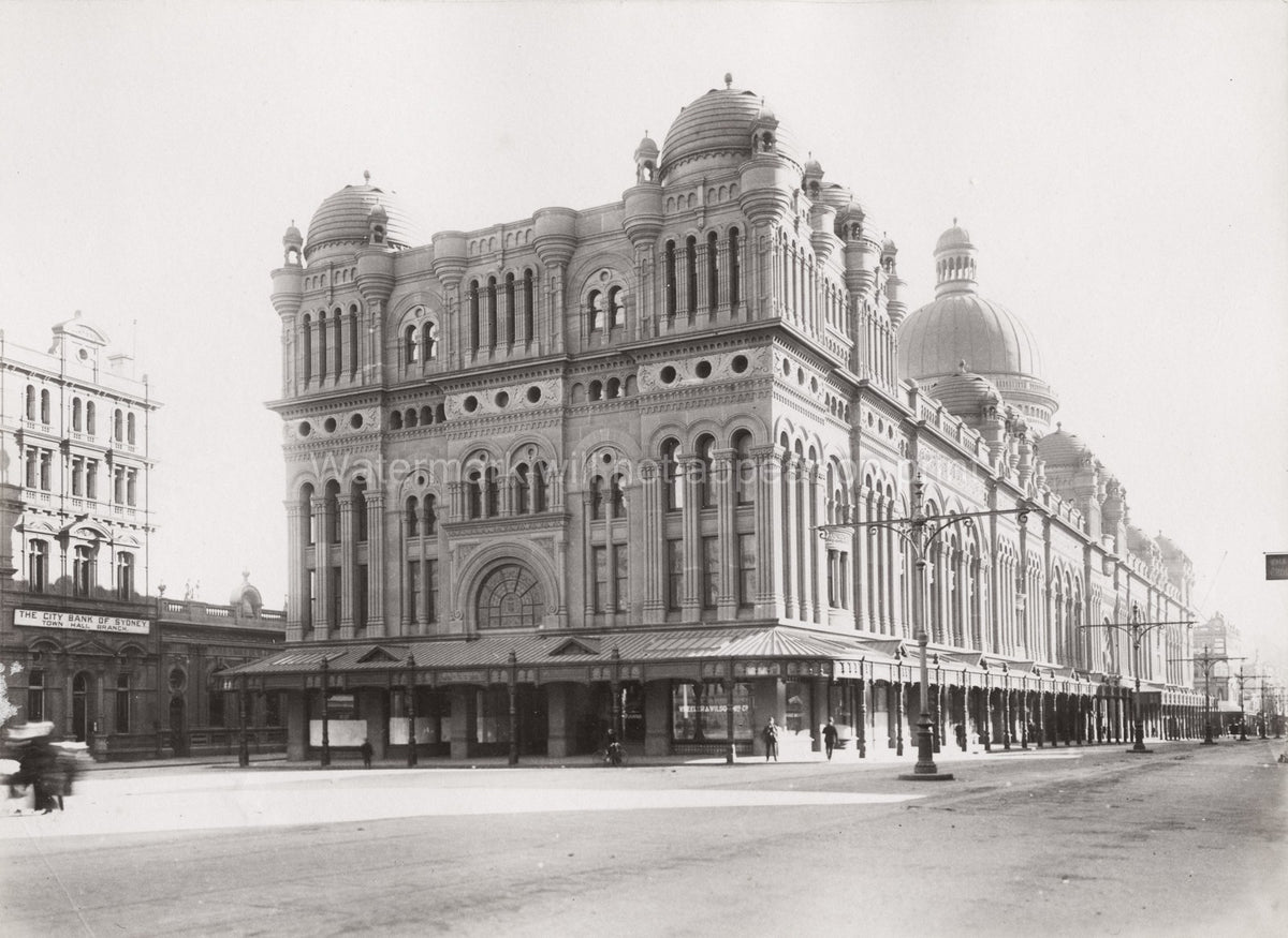 Australia Sydney QVB Queen Victoria Building Domes Cityscape Vtg. Photo 19thC.