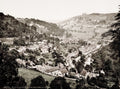 Matlock Bath Heights Jacob Peak District Townscape Vtg. Photo 19thC.