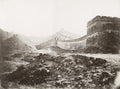 Great Wall China Beijing Fortification Mountain Landscape Vtg. Photo 19thC.