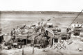 Kimberley Mine South Africa Winding Gear Machinery Workers Vtg. Photo 19thC.
