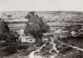 Jerusalem Cityscape Mount Olives Old City Walls Dome Vtg. Photo 19thC.