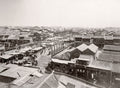 Beijing Peking China Busy City Street Market Rooftops Shops Vtg. Photo 19thC.