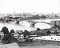 Koblenz Coblenz Germany Rhine River Bridge Cityscape Palace Vtg. Photo 19thC.