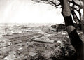 Yokohama Japan City Harbour Rooftops Seascape Ships Port Town Vtg. Photo 19thC.