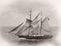 Exmouth Training Ship Sailing Brig Masts Ocean Cadets Royal Vtg. Photo 19thC.