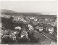 Kobe Japan Cityscape View Overlooking Harbor Bay Mountains Vtg. Photo 19thC.