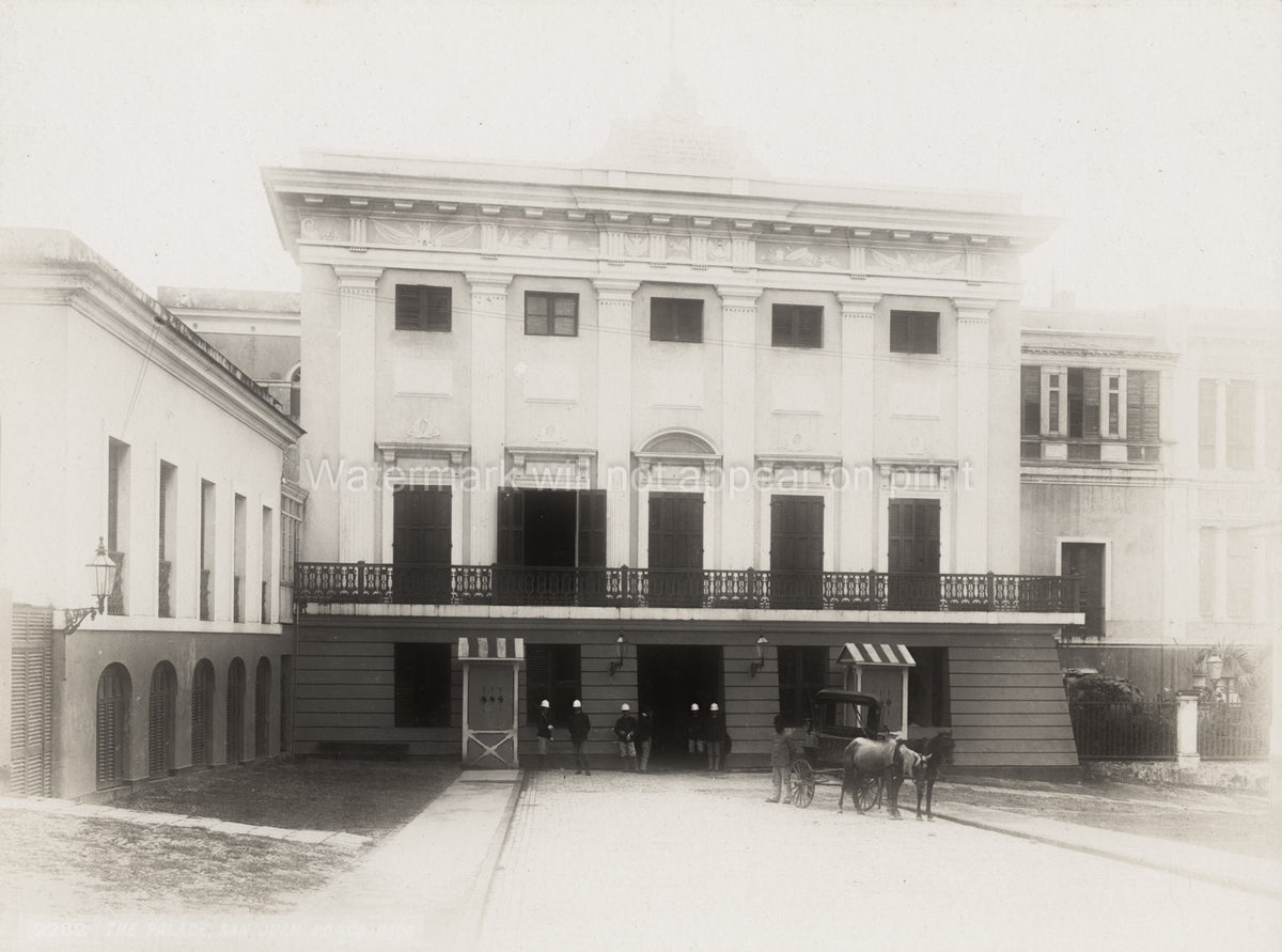 Palace San Juan Puerto Rico Governor's Mansion Guards Vtg. Photo 19thC.