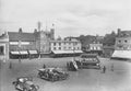 Hitchin Market Place Spurr Halsey & Son Shops Cars Bus Vtg. Photo 19thC.