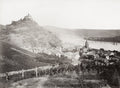 Germany River Rhine Schnburg Castle Oberwesel Vineyards Vtg. Photo 19thC.