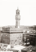 Palazzo Vecchio Florence Italy Tower Clock Piazza Architecture Vtg. Photo 19thC.