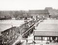 Peking Beijing Imperial Court Procession Forbidden City Gate Vtg. Photo 19thC.