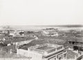 Cienfuegos Cuba Panoramic View Cityscape Rooftops Harbor Ships Vtg. Photo 19thC.