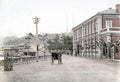 Nagasaki Japan Post Office Rickshaw Street Scene Architecture Vtg. Photo 19thC.