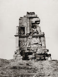 Athens Greece Monument Philopappos Ancient Ruins Sculpture Vtg. Photo 19thC.
