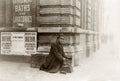London Shoe Black Shoeshine Man Kensington College Posters Vtg. Photo 20thC.