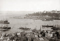 Bosphorous Turkey Harbor Ships Topkapi Palace Skyline Vtg. Photo 19thC.