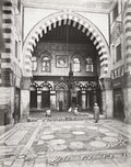 Cairo Egypt Kait Bey Mosque Interior Islamic Architecture Vtg. Photo 19thC.