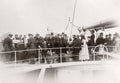 White Star Line RMS Teutonic Launch Royal Visitors Ship Deck Vtg. Photo 19thC.