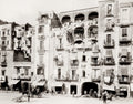 Naples della Marina Tenements Architecture Street Scene Vtg. Photo 19thC.