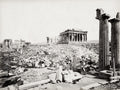 Athens Greece Acropolis Ruins Parthenon Ancient Architecture Vtg. Photo 19thC.