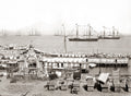Naples Italy Harbor Ships Fleet Bay Mount Vesuvius Vtg. Photo 19thC.