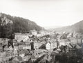 Karlsbad Karlovy Vary Prager Strae Cityscape Spa Town View Vtg. Photo 19thC.
