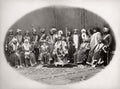 India Maharajah Rana Thellawar Suite Royalty Courtiers Group Vtg. Photo 19thC.