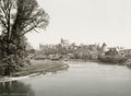 Windsor Castle England River Thames Royal Residence Scenic Vtg. Photo 19thC.