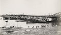 Howrah Pontoon Bridge Calcutta India Hooghly River Boats Vtg. Photo 20thC.