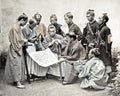 Satsuma Clan Samurai Warriors Planning Strategy Map Vtg. Photo 19thC.