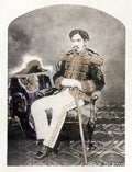 Japanese Emperor Meiji Portrait Royalty Mikado Military Vtg. Photo 19thC.
