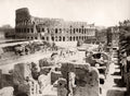 Rome Italy Colosseum Ancient Ruins Roman Forum Amphitheater Vtg. Photo 19thC.