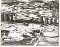 Bielefeld Germany Railway Viaduct WWII Bombing Damage Craters Vtg. Photo WW2