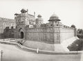 Lahore Gate Red Fort Delhi India Mughal Architecture Fortress Vtg. Photo 19thC.
