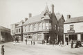Oakengates Shropshire Street Corner Shops Clock Tower People Vtg. Photo 19thC.