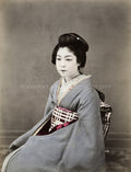 Portrait Japanese Geisha 19thC.