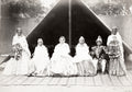 Indian Nobility Group Portrait Royalty Family Fine Clothes Vtg. Photo 19thC.