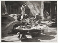 Northern India Sweet Meat Seller Street Vendors Market Food Vtg. Photo 20thC.
