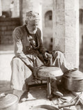 Jerusalem Coppersmith Artisan Craftsman Holy Land Palestine Vtg. Photo 19thC.
