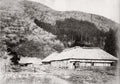 Ashinoyu Japan Rural Village Thatched Roof Houses Mountains Vtg. Photo 19thC.
