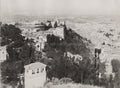 Granada Spain Alhambra Palace Cityscape Hilltop Fortress View Vtg. Photo 19thC.