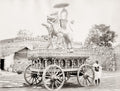 India Festival Procession Car Carved Yali Statue Hindu Temple Vtg. Photo 19thC.