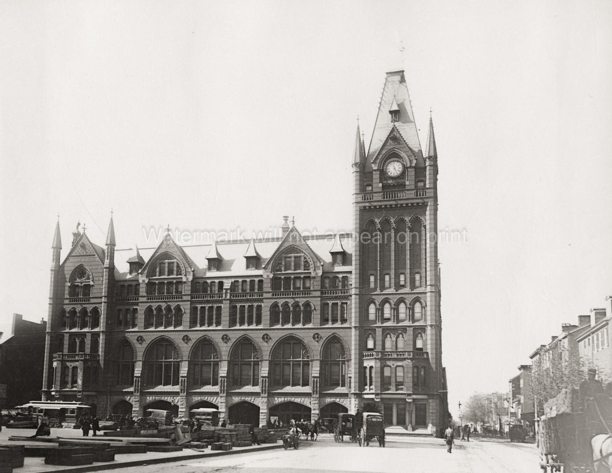 Philadelphia Pennsylvania Railroad Depot Broad Street Vtg. Photo 20thC.
