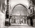 Cairo Egypt Muslim Men Praying Mosque Kait Bey Interior Vtg. Photo 19thC.