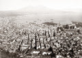 Italy Naples City View Mount Vesuvius Mediterranean Harbor Vtg. Photo 19thC.