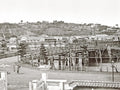 Yokohama Bluff Japan Landscape Bridge River Houses Hillside Vtg. Photo 19thC.