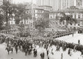 New York City Hall Park Flag Day Crowd Gathering Manhattan Vtg. Photo 20thC.