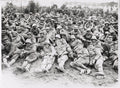 France German Prisoners WW1 World War Soldiers Army Crowd Vtg. Photo